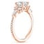 14K Rose Gold Luxe Nadia Pavé Diamond Ring (1/2 ct. tw.), smallside view