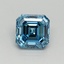 1.01 Ct. Fancy Vivid Blue Asscher Lab Grown Diamond