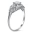 The Marisol Ring, smalltop view on a hand