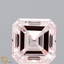 3.04 Ct. Fancy Pink Asscher Lab Grown Diamond