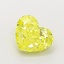 1.18 Ct. Fancy Vivid Yellow Heart Lab Grown Diamond