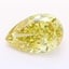 3.07 Ct. Fancy Intense Yellow Pear Lab Grown Diamond