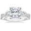 Platinum Luxe Willow Three Stone Diamond Ring (1/2 ct. tw.), smalltop view