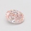 0.53 Ct. Fancy Intense Pink Oval Lab Grown Diamond
