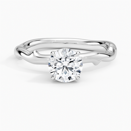 Rose and Thorn Solitaire Ring