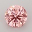 3.00 Ct. Fancy Vivid  Pink Round Lab Grown Diamond