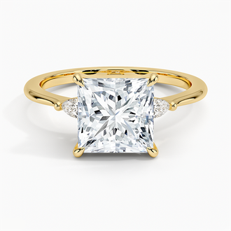 Aria Three Stone Diamond Ring - Brilliant Earth