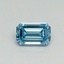 0.40 Ct. Fancy Vivid Blue Emerald Lab Grown Diamond