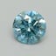 1.00 Ct. Fancy Vivid Greenish Blue Round Lab Grown Diamond