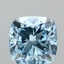 2.50 Ct. Fancy Vivid Blue Cushion Lab Grown Diamond
