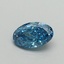 0.54 Ct. Fancy Vivid Blue Oval Lab Grown Diamond