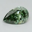 1.52 Ct. Fancy Vivid Green Pear Lab Grown Diamond
