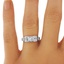 The Lausanne Ring, smallzoomed in top view on a hand