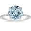 18K White Gold Viviana Three-Quarter Coverage Diamond Ring, smalltop view