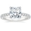 Platinum Olympia Half Coverage Diamond Ring, smalltop view
