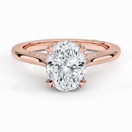 18K Rose Gold Simply Tacori Diamond Ring (1/8 ct. tw.)