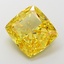 10.11 Ct. Fancy Vivid Yellow Cushion Lab Grown Diamond