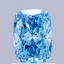 1.00 Ct. Fancy Vivid Blue Cushion Lab Grown Diamond