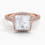 14K Rose Gold Odessa Halo Diamond Ring (1/5 ct. tw.), smalltop view