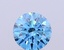 0.95 Ct. Fancy Vivid Blue Round Lab Grown Diamond