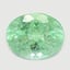 6.0x4.8mm Unheated Green  Oval   Tourmaline