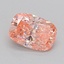 0.97 Ct. Fancy Vivid  Pink Cushion Lab Grown Diamond