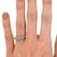 The Coleen Ring, smallzoomed in top view on a hand