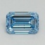 1.01 Ct. Fancy Vivid Blue Emerald Lab Grown Diamond