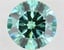 11.00 Ct. Fancy Vivid  Green Round Lab Grown Diamond