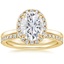 18KY Moissanite Vienna Diamond Bridal Set (1/2 ct. tw.), smalltop view