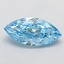 1.36 Ct. Fancy Vivid  Blue Marquise Lab Grown Diamond