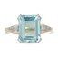 Retro Aquamarine Cocktail Ring