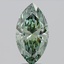 4.01 Ct. Fancy Vivid Green Marquise Lab Grown Diamond