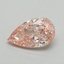 0.73 Ct. Fancy Intense Pink Pear Lab Grown Diamond
