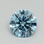 0.72 Ct. Fancy Vivid Blue Round Lab Grown Diamond