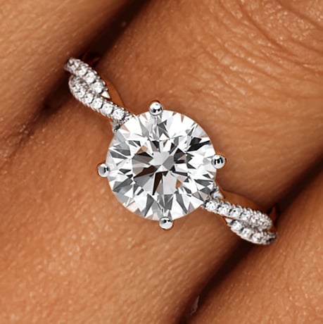 Scalloped Engagement Ring