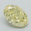 2.70 Ct. Fancy Intense Yellow Oval Lab Grown Diamond