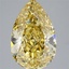 5.09 Ct. Fancy Intense Yellow Pear Lab Grown Diamond