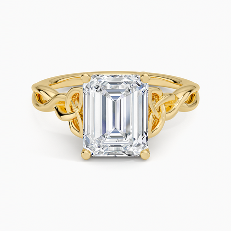 18K Yellow Gold Celtic Love Knot Ring