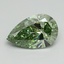 1.49 Ct. Fancy Vivid Green Pear Lab Grown Diamond