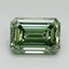 4.16 Ct. Fancy Vivid Pacific Green Emerald Lab Grown Diamond