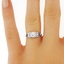 The Giordana Ring, smalltop view on a hand