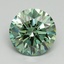 3.23 Ct. Fancy Vivid Pacific Green Round Lab Grown Diamond