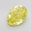 5.13 Ct. Fancy Vivid Yellow Oval Lab Grown Diamond