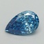 1.04 Ct. Fancy Vivid Blue Pear Lab Grown Diamond