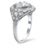The Herminia Ring, smalltop view on a hand