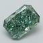 1.22 Ct. Fancy Vivid Green Radiant Lab Grown Diamond