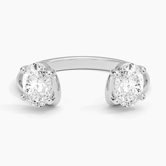 Oval Lab Diamond Trio Stacking Ring (1 ct. tw.)