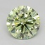 1.26 Ct. Fancy Vivid  Green Round Lab Grown Diamond