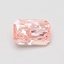 0.54 Ct. Fancy Vivid Pink Radiant Lab Grown Diamond